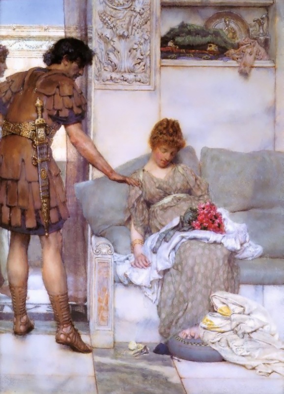 Alma-Tadema Lawrence - Une salutation silencieuse.jpg